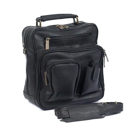 Claire Chase Tool Bag, Claire Chase 405E-black Jumbo Man Bag - Black, Black 844739030743